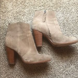Joie suede tan booties